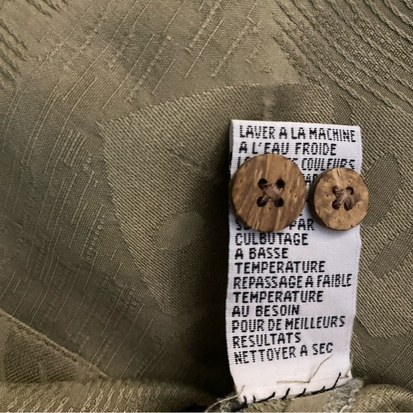 Vtg Tommy Bahama Silk Camp Shirt Mens XXL Floral Green Hawaiian Button Up - Picture 7 of 8